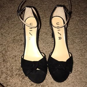 Unisa black block heels